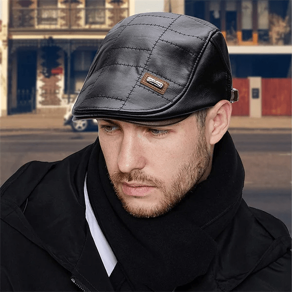LuxeStyle Beret - Timeless Leather Elegance