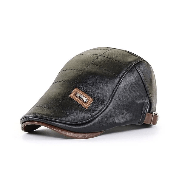 LuxeStyle Beret - Timeless Leather Elegance
