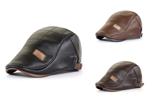 LuxeStyle Beret - Timeless Leather Elegance