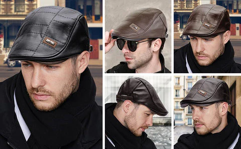 LuxeStyle Beret - Timeless Leather Elegance