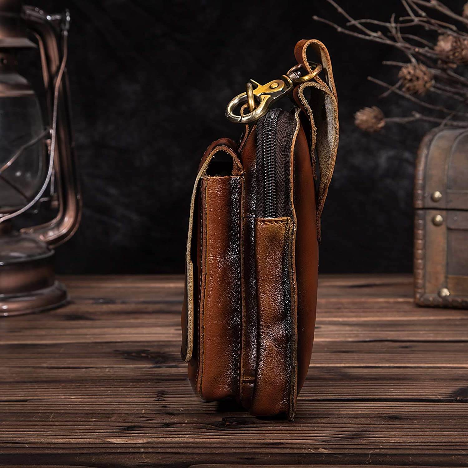 EliteGuard – Luxe Leather Waist Bag for Men