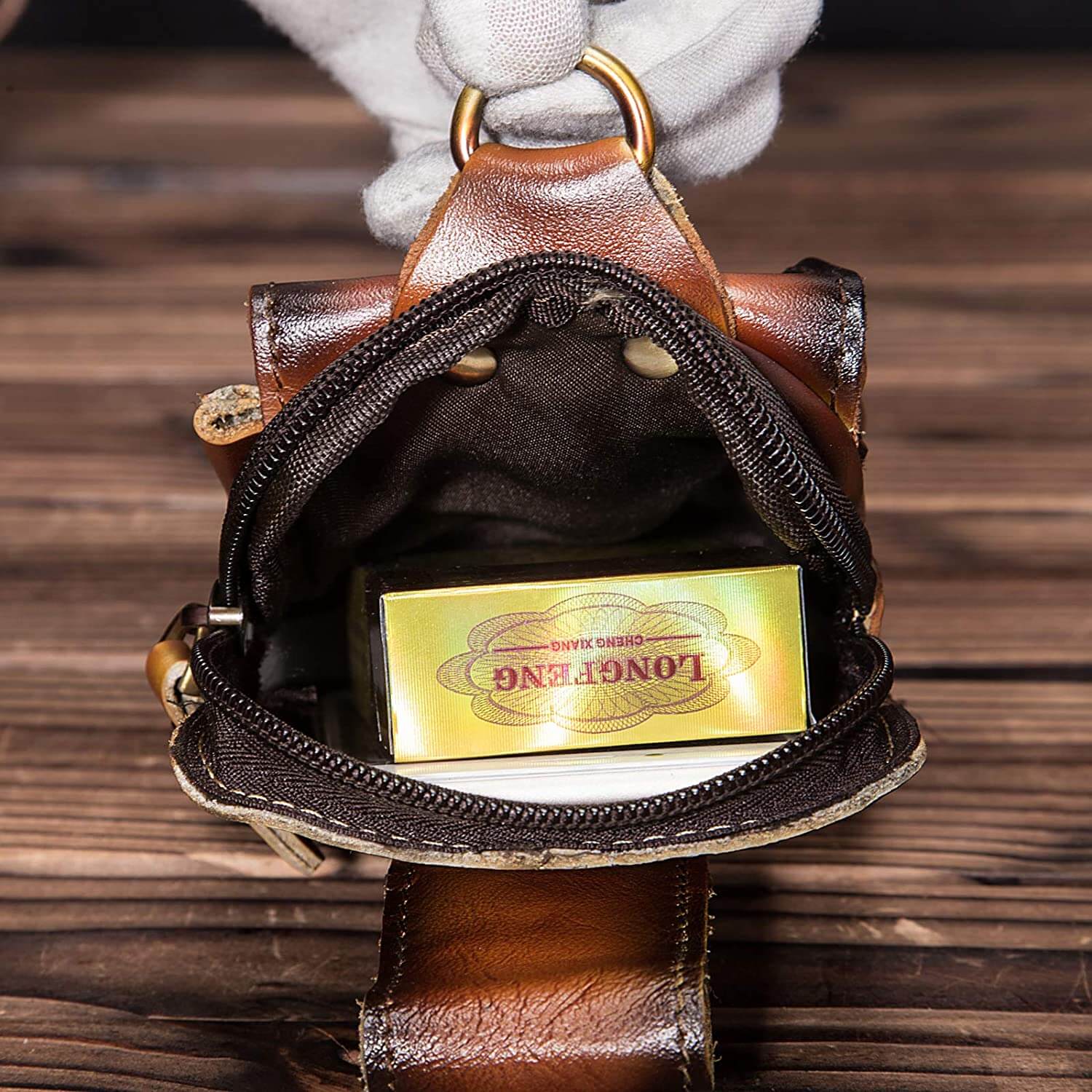 EliteGuard – Luxe Leather Waist Bag for Men