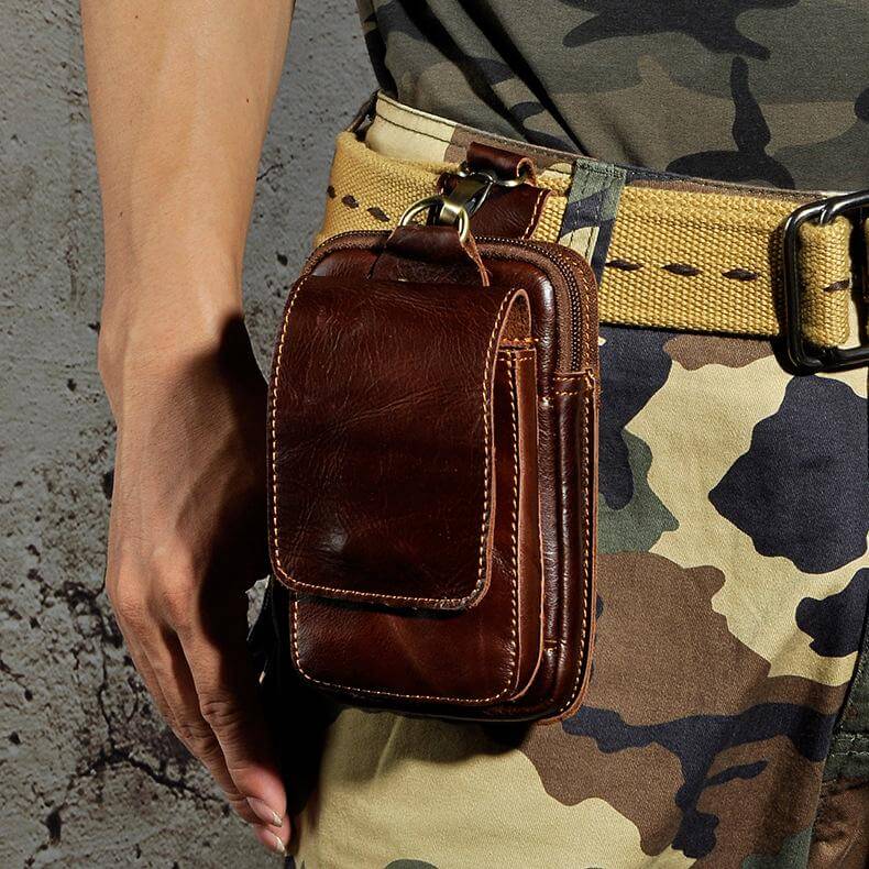 EliteGuard – Luxe Leather Waist Bag for Men