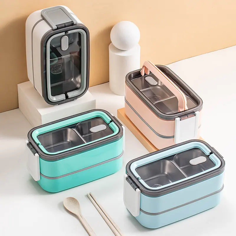 MealMate - 2-Tier Stainless Steel Lunchbox