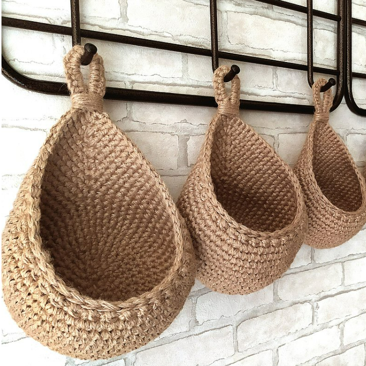 EcoWeave Hanging Storage Basket