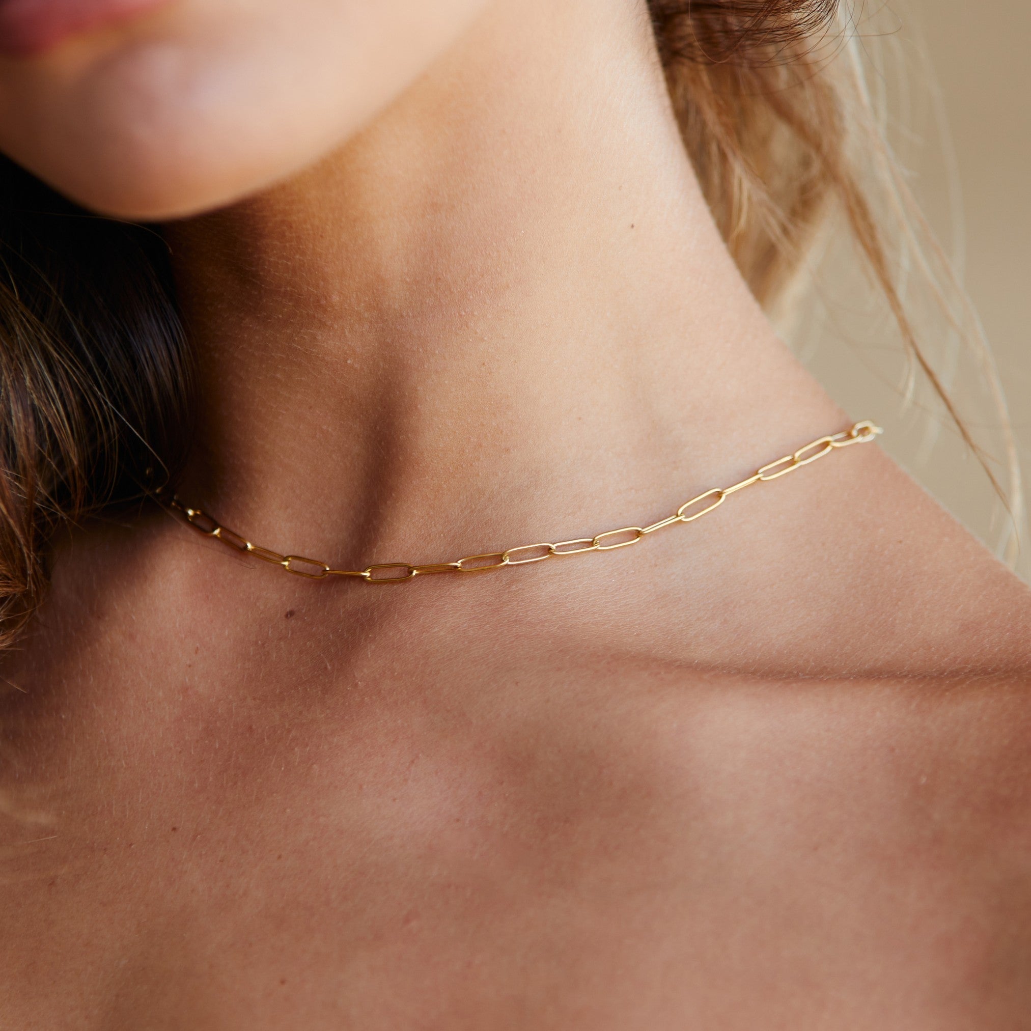 Lina - Paperclip Choker Necklace for Women