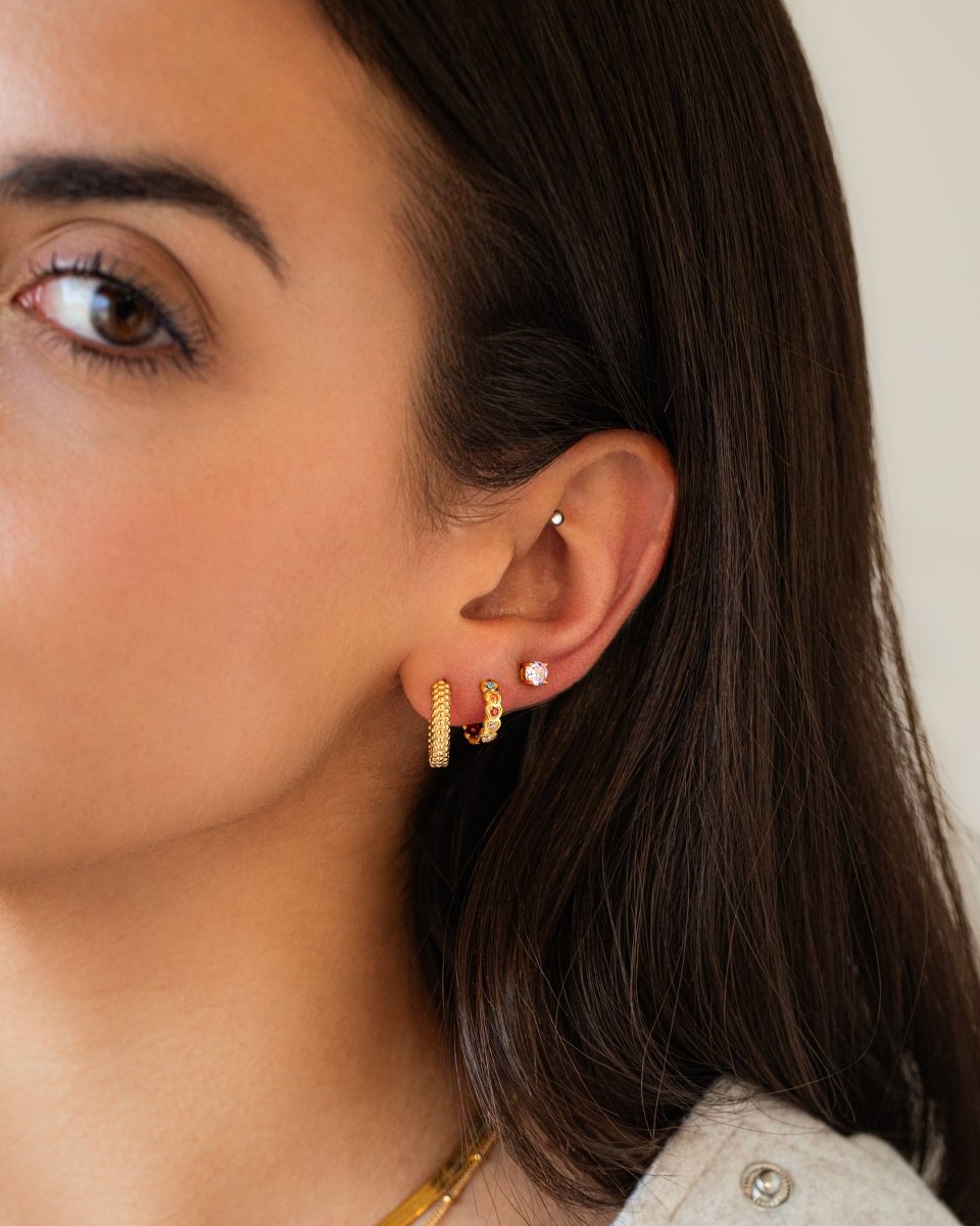 Aurilia - Pearl Hoop Earrings for Women
