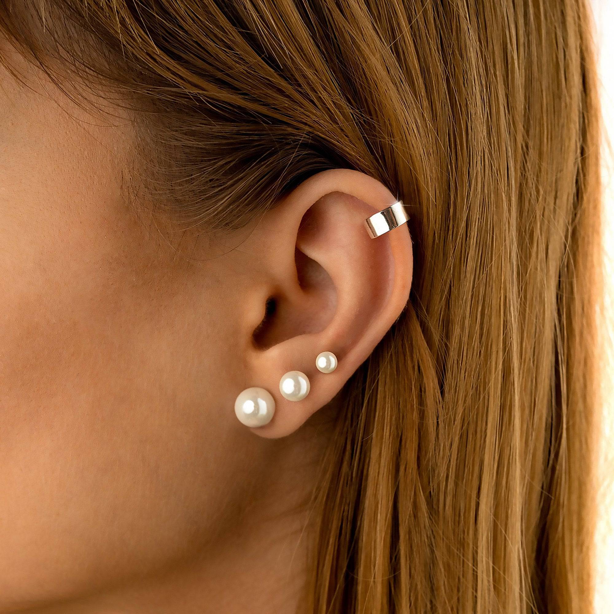 Celina - Pearl Stud Earrings for Women