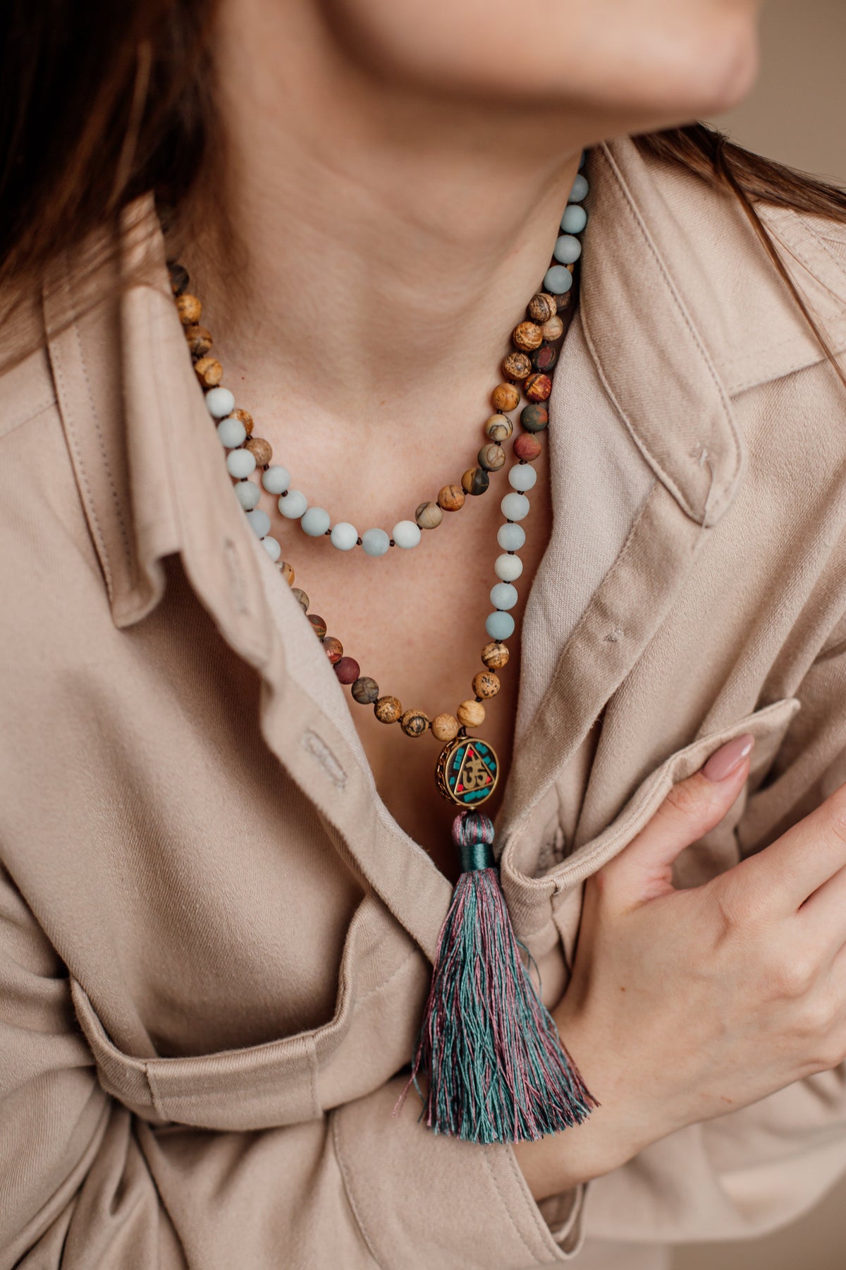 Anaya - Mala Beaded Necklace