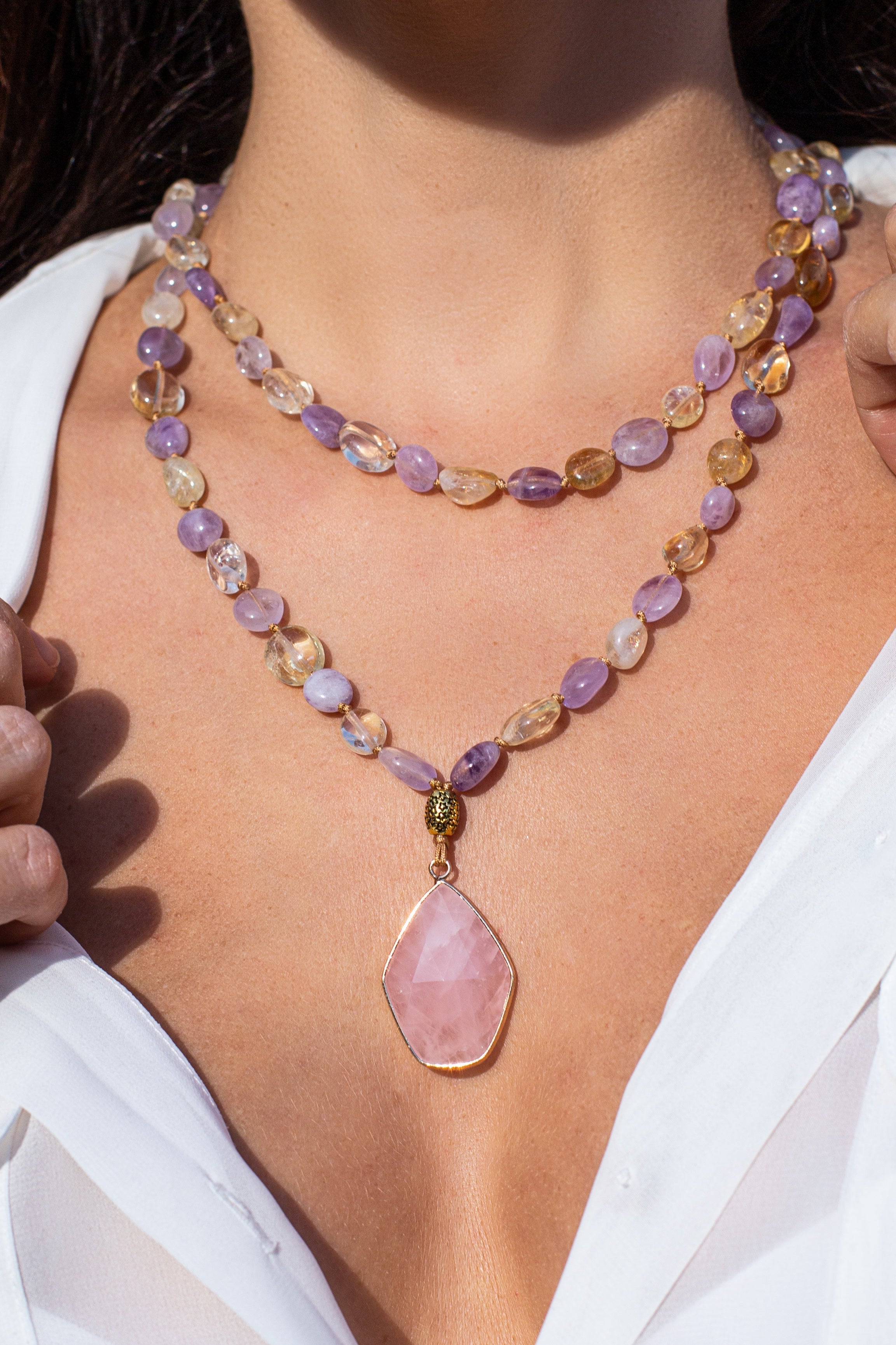 Seraphina Mala Gemstone Necklace