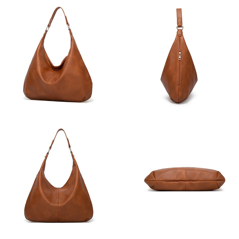 LeatherEase Bag - Soft Leather Everyday Shoulder Bag