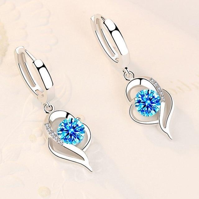 Amelina Silver Zirconia Flower Earrings - Sparkling Floral Studs