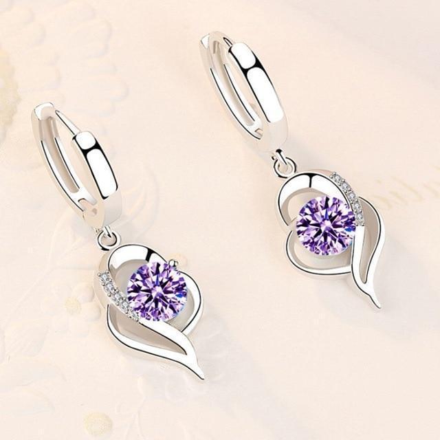 Amelina Silver Zirconia Flower Earrings - Sparkling Floral Studs