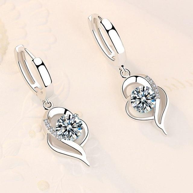 Amelina Silver Zirconia Flower Earrings - Sparkling Floral Studs