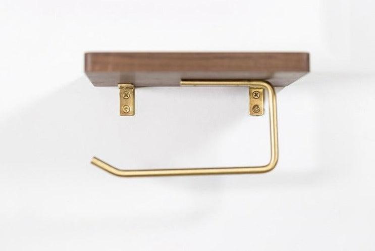 WoodNest - Wooden Toilet Roll Holder & Shelf