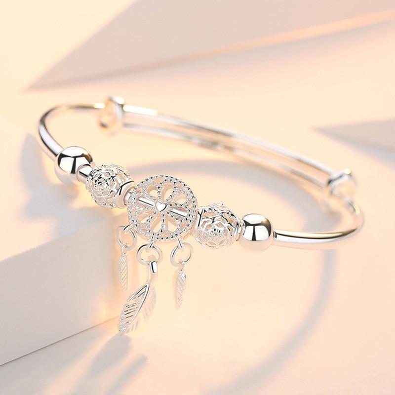Lisa - Adjustable 925 Silver Dreamcatcher Bracelet for Women