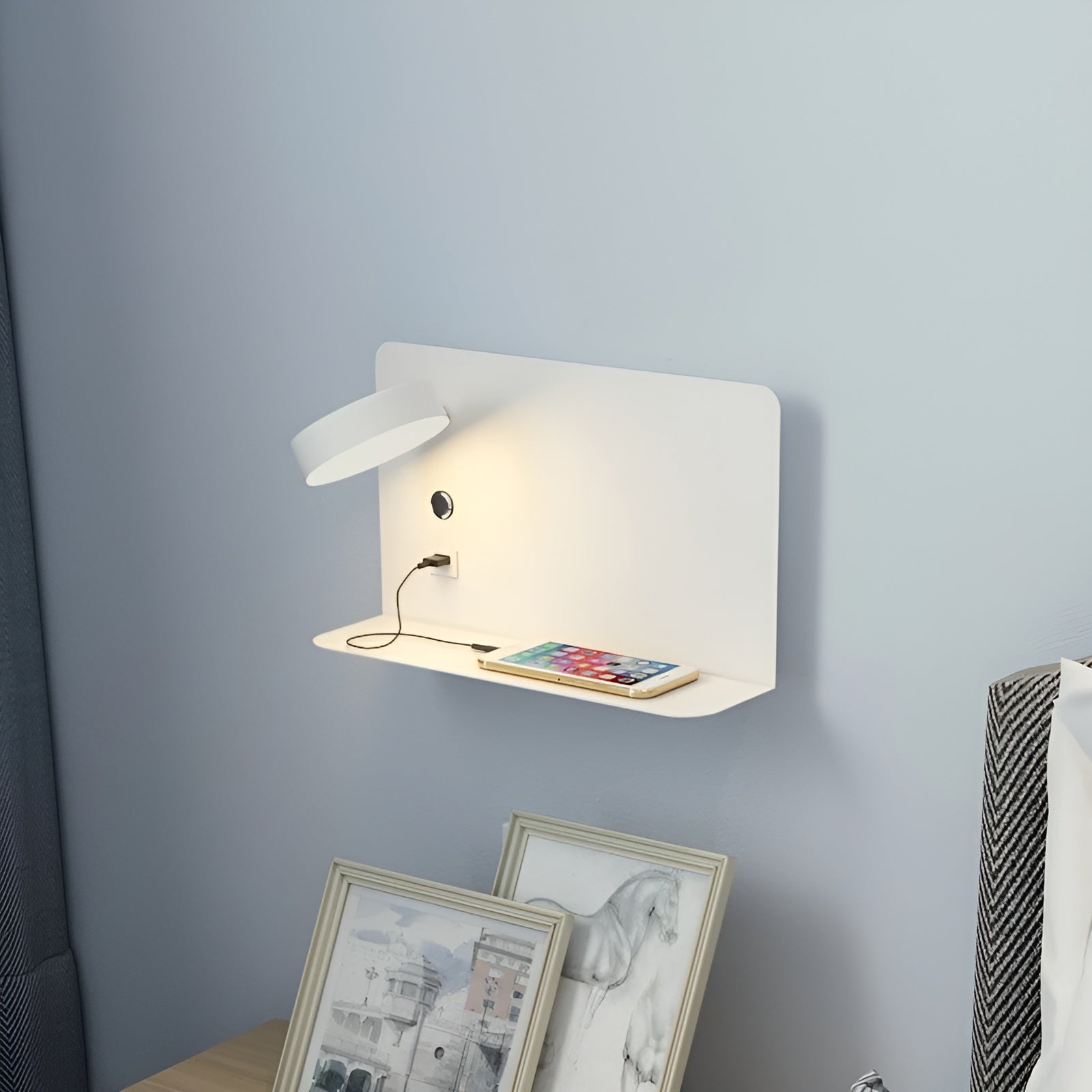 LumiCharge Wall Lamp - USB Rechargeable LED