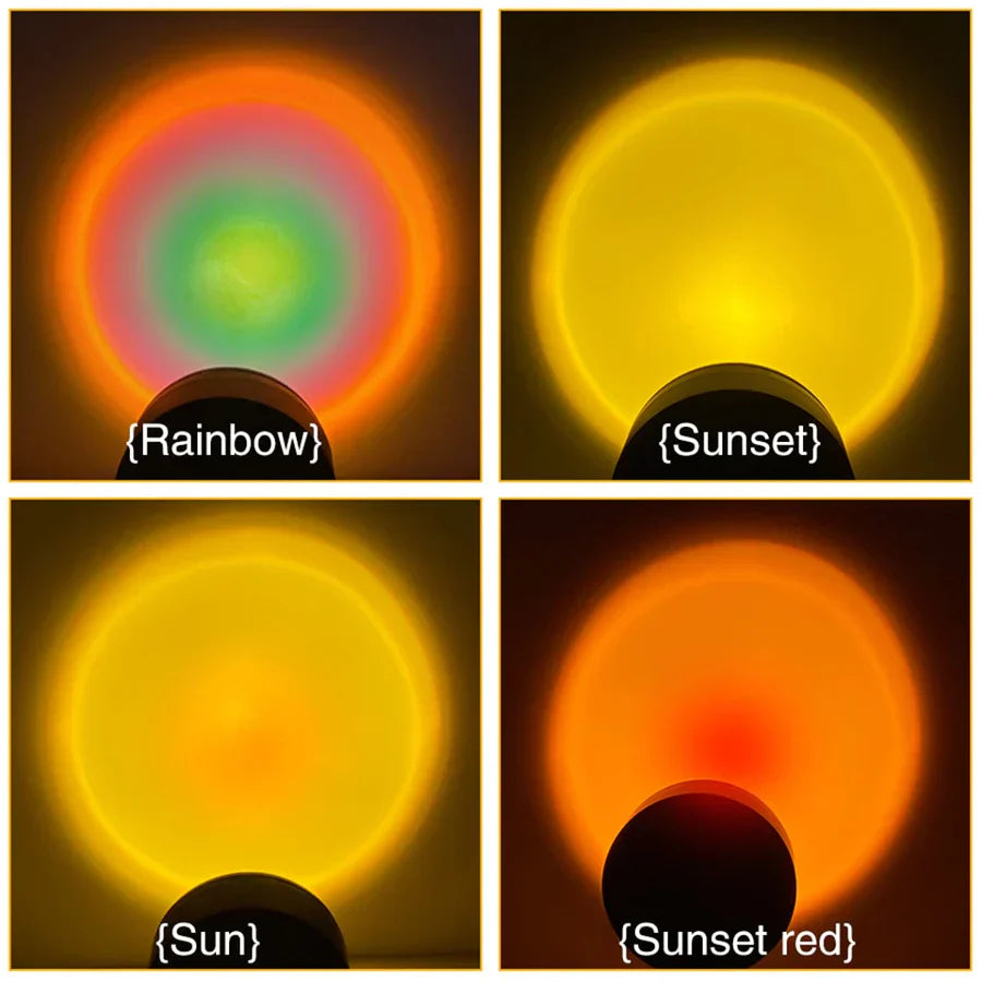 GlowSphere - Magical Sunset Projection Lamp with 4 Colors