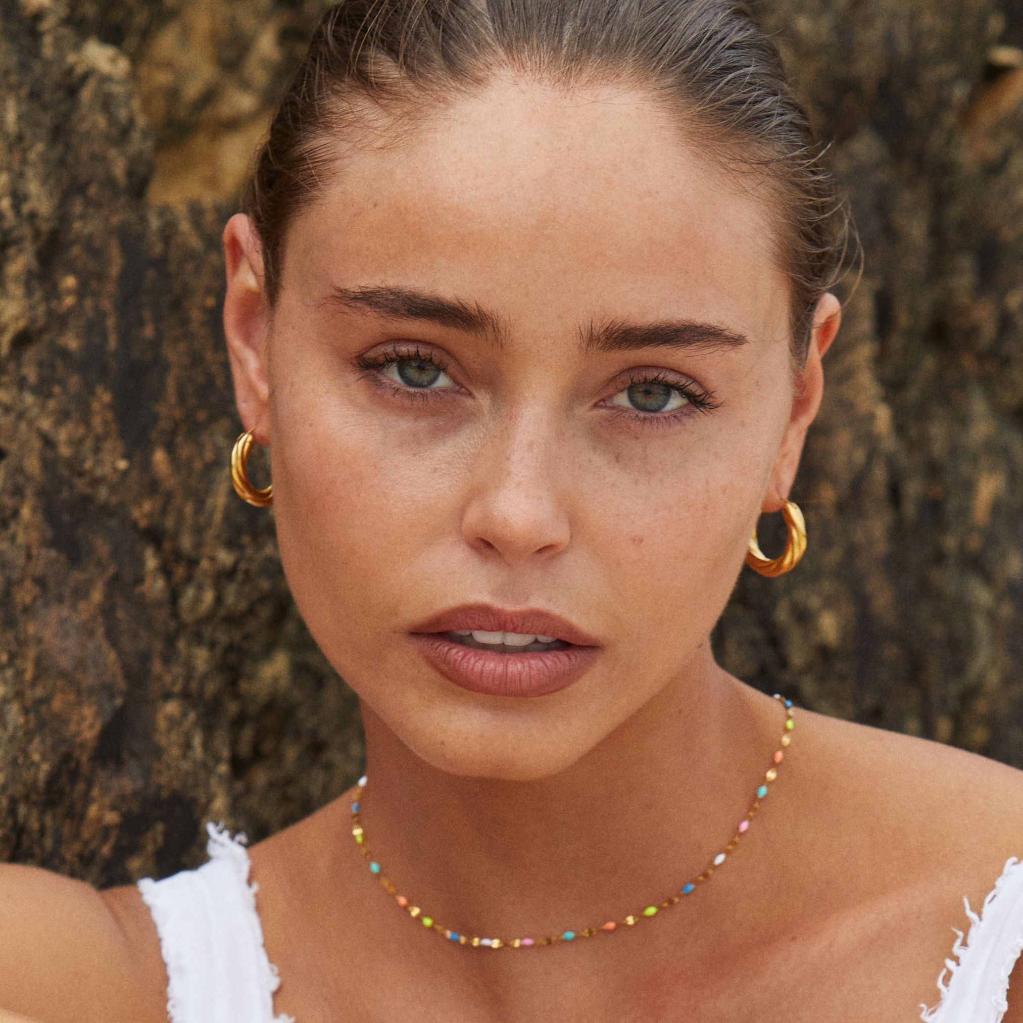 Selina - Rainbow Enamel Choker for Women
