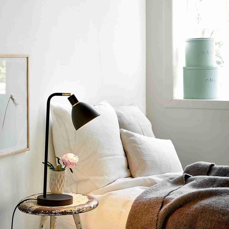 GrantLuxe Table Lamp - Black Luxury Office Desk Lamp