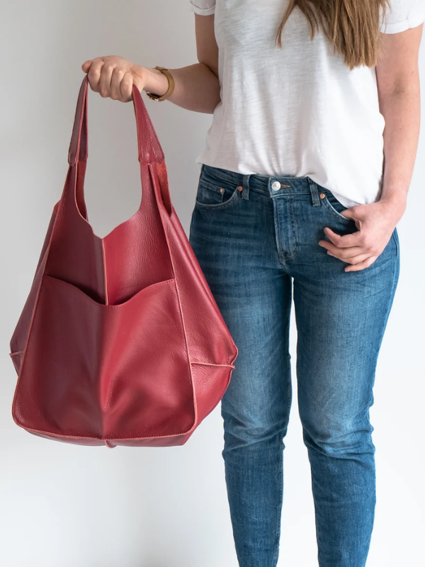 Maxine Tote - PU Leather Beach Bag
