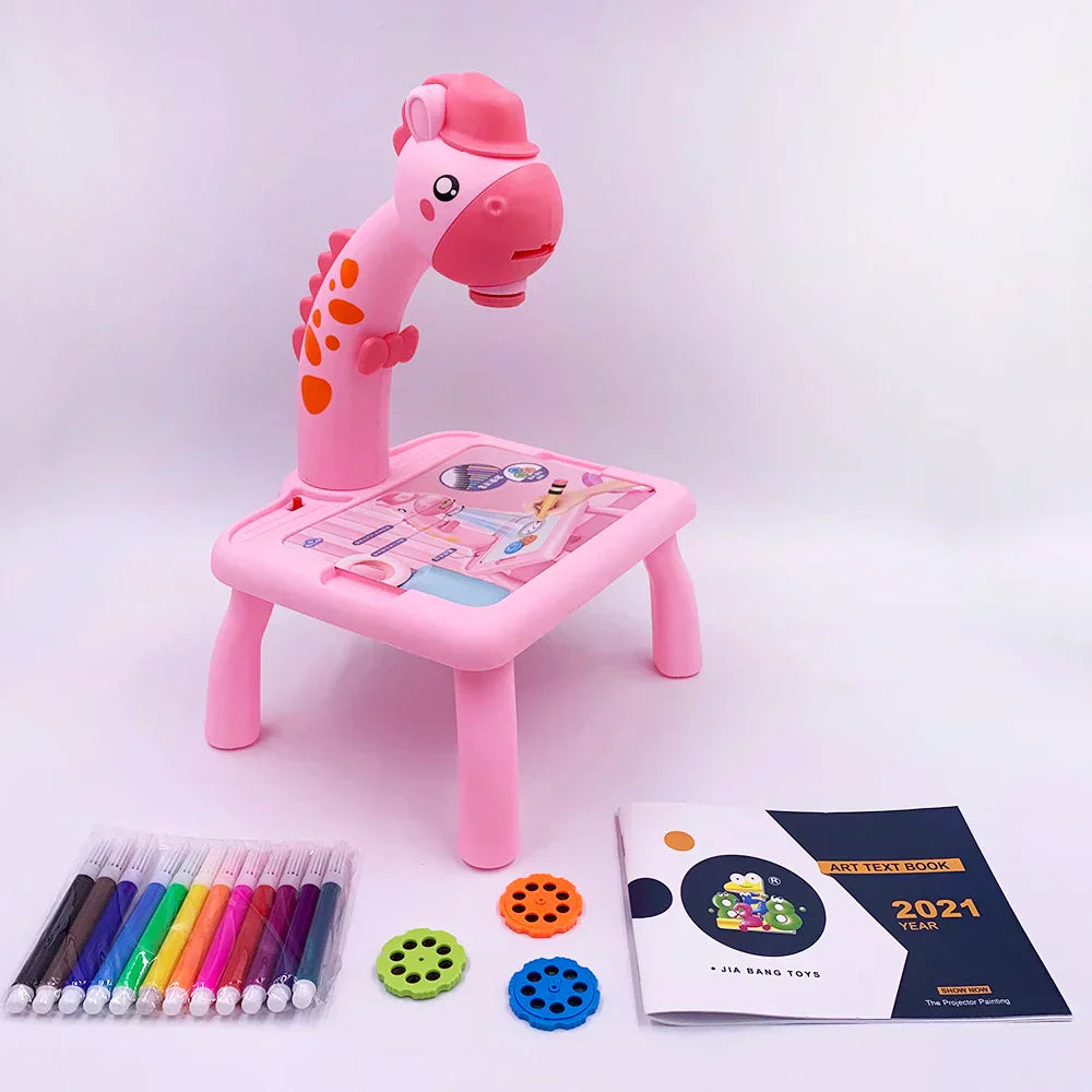 DinoSketch Board - Kids Drawing Tablet with 12-Piece Marker Set