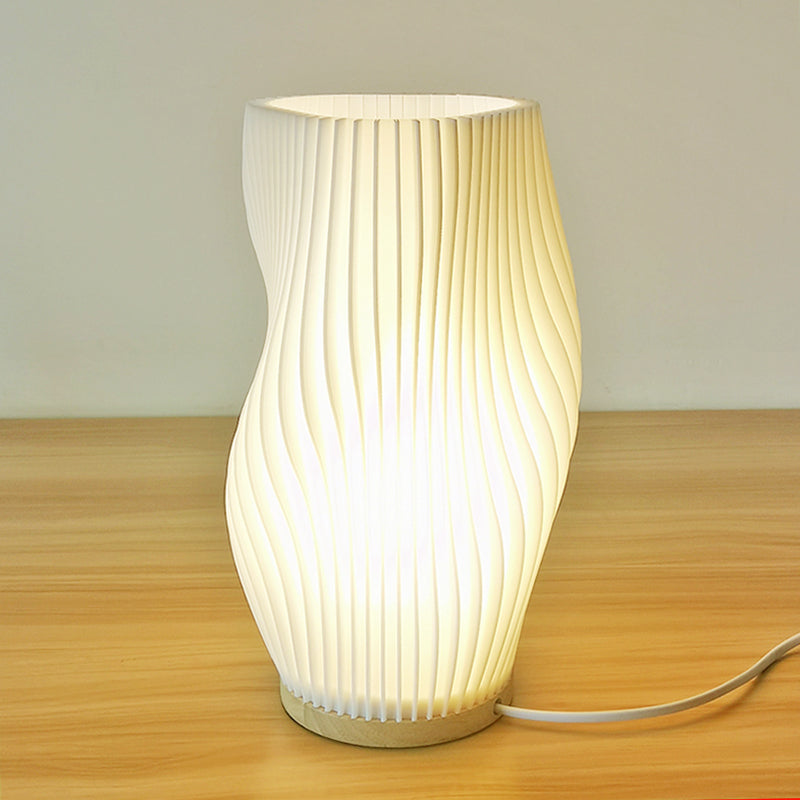 Frenchlight Table Lamp - Pleated Cream Bedside Lamp