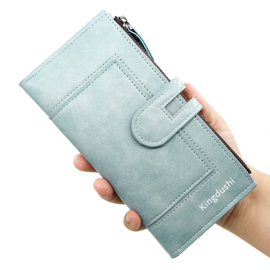 ElegantLeather - Long Leather Wallet for Women