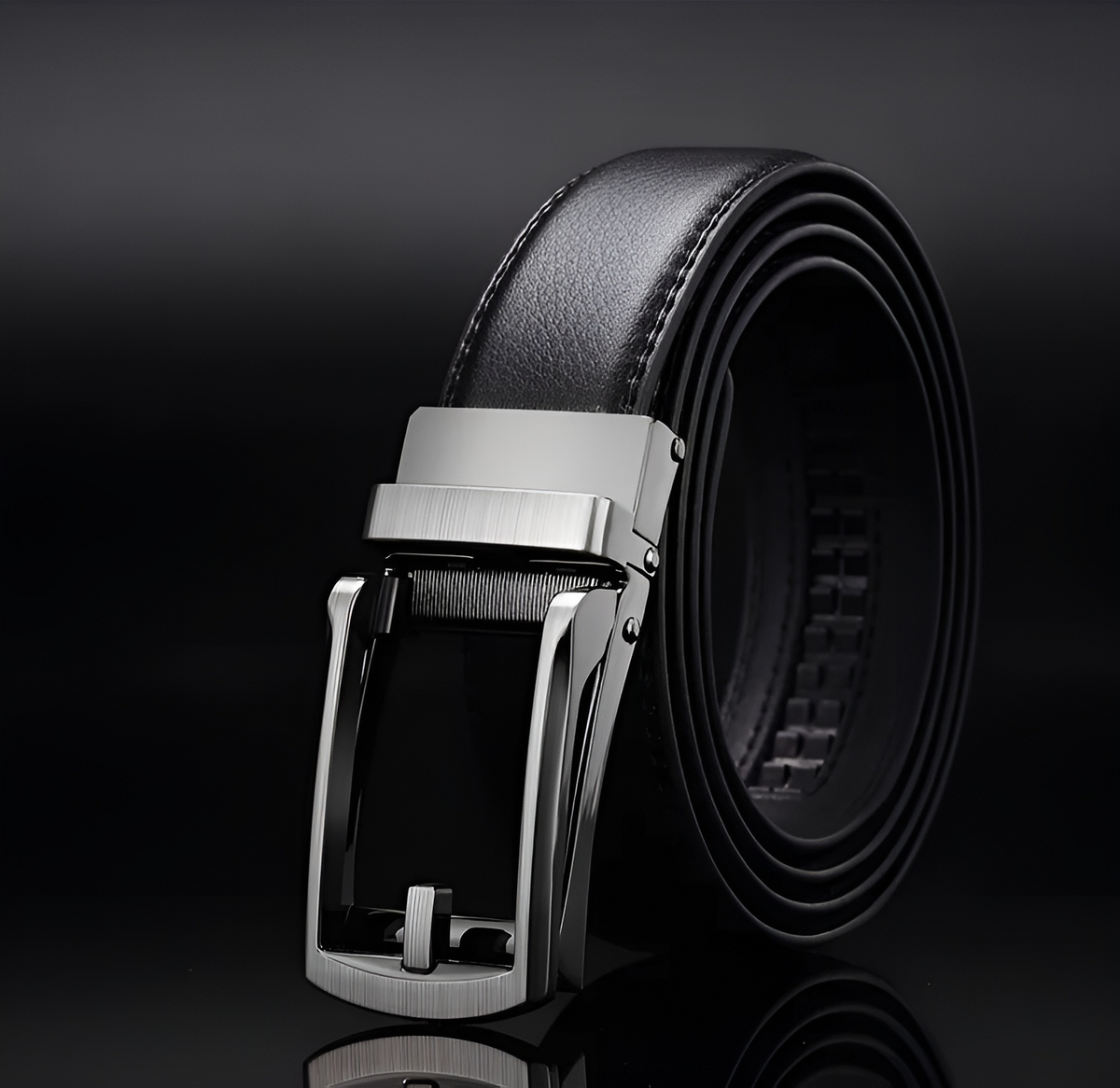 EliteSlide Belt - Adjustable Leather Ratchet Belt for Men