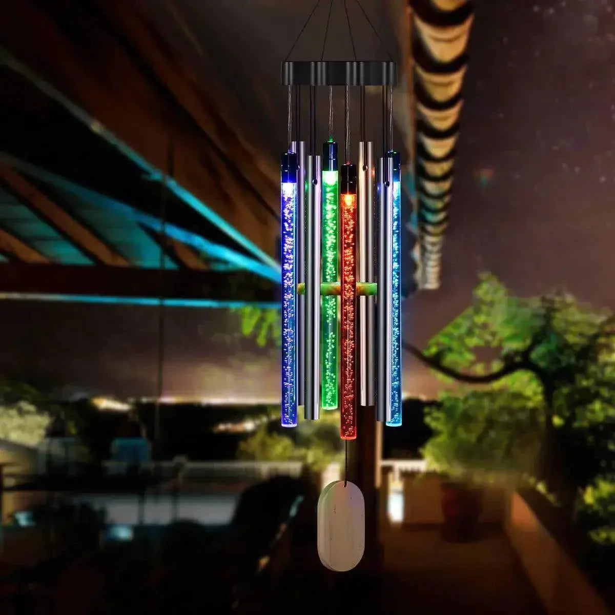 Harmony - Solar Garden Wind Chime with Light
