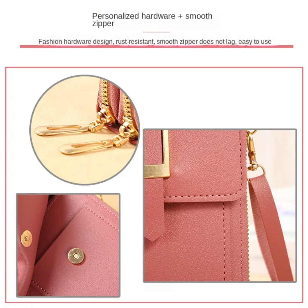 Sonia Wallet - Leather Phone Case with Crossbody Strap
