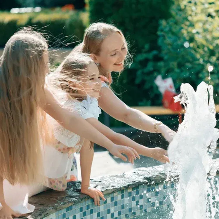 SerenityStream - Garden Fountain Pump with Light