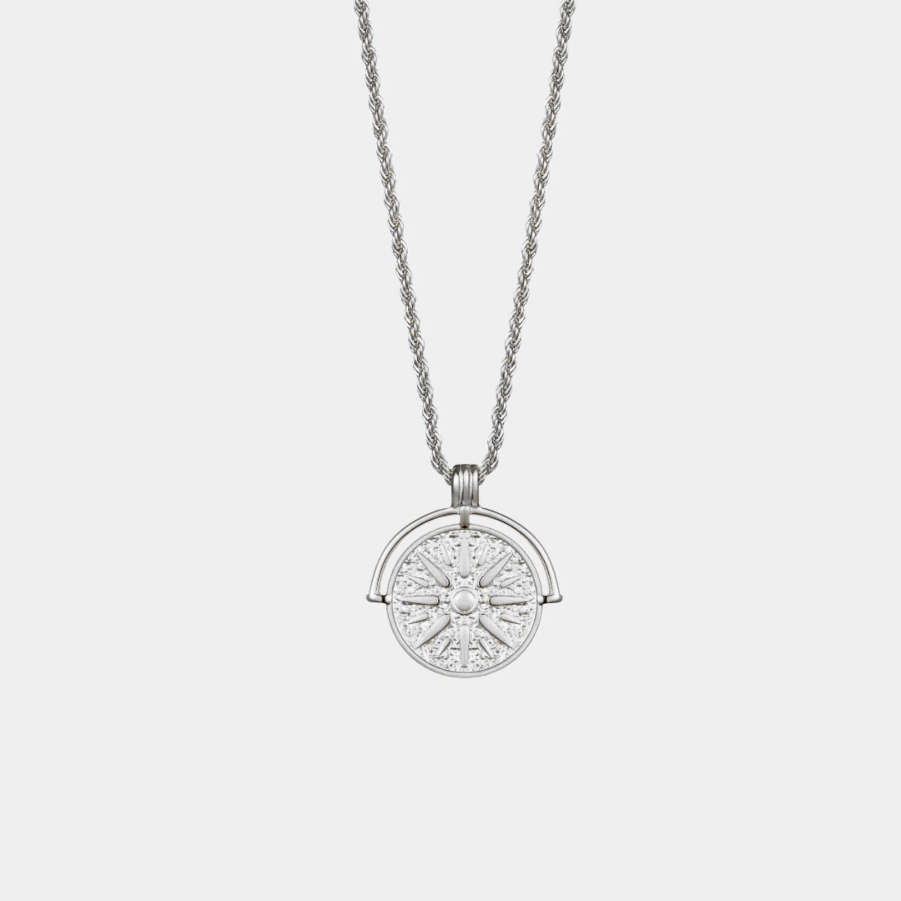 Aurora Sun Pendant Necklace - Radiant Gold Sun Charm
