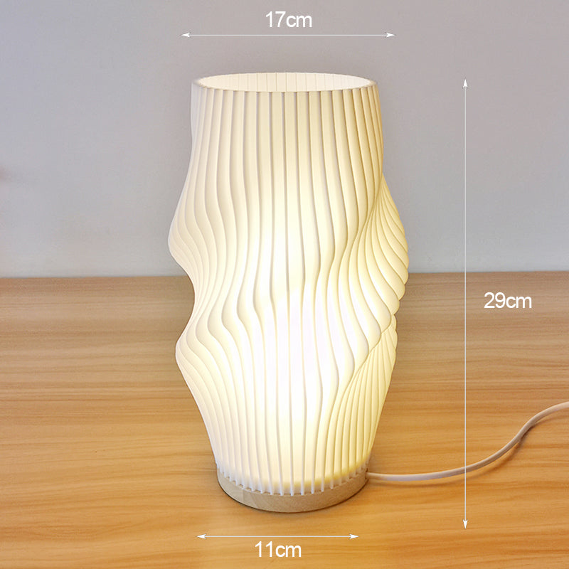Frenchlight Table Lamp - Pleated Cream Bedside Lamp