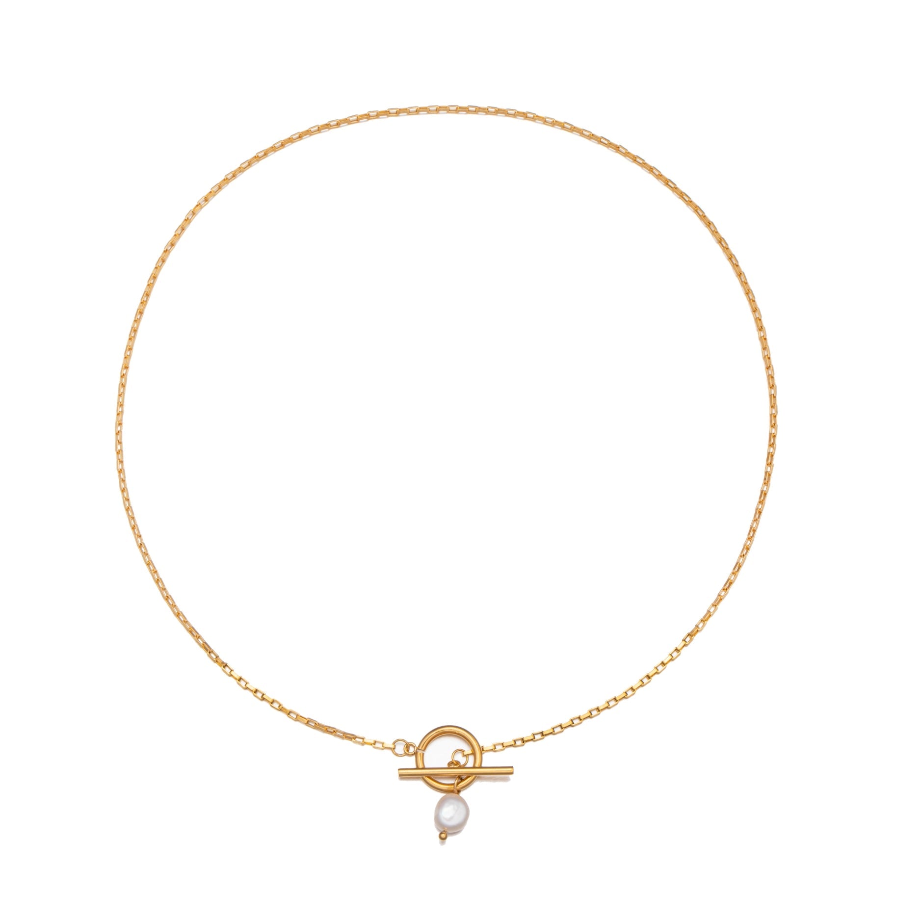 Lucia - Pearl Necklace with Refined Clasp for Women