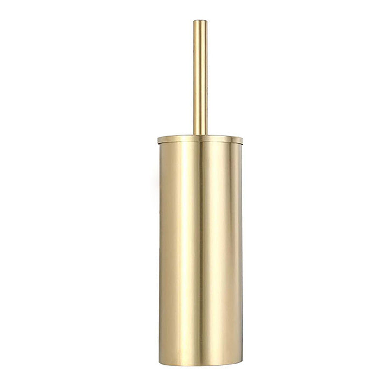 Goldy Toilet Brush Holder - Elegant Gold Bathroom Accent