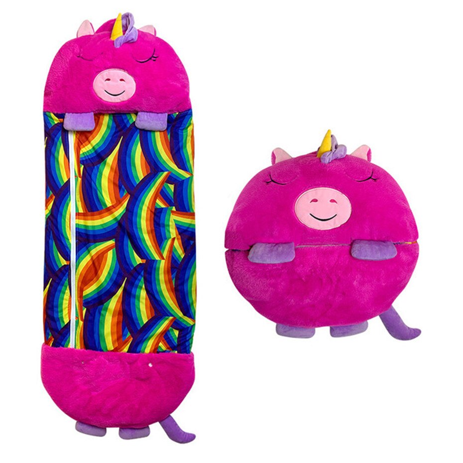 CozyCuddle - 2-in-1 Plush Sleeping Bag and Pillow for Kids