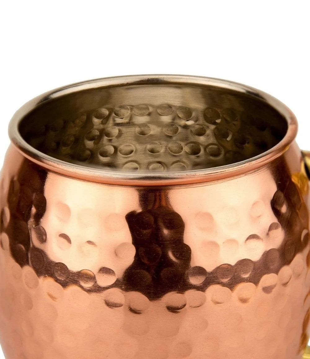 ChillCopper - Hammered Copper Mug Set