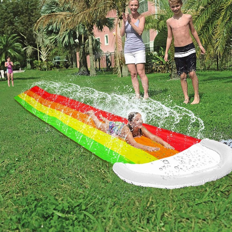 SpeedySlide - Rainbow Water Slide for Summer Fun
