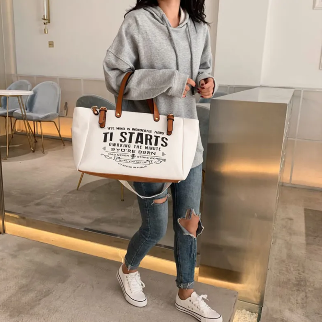 Lexie - Spacious Canvas Tote