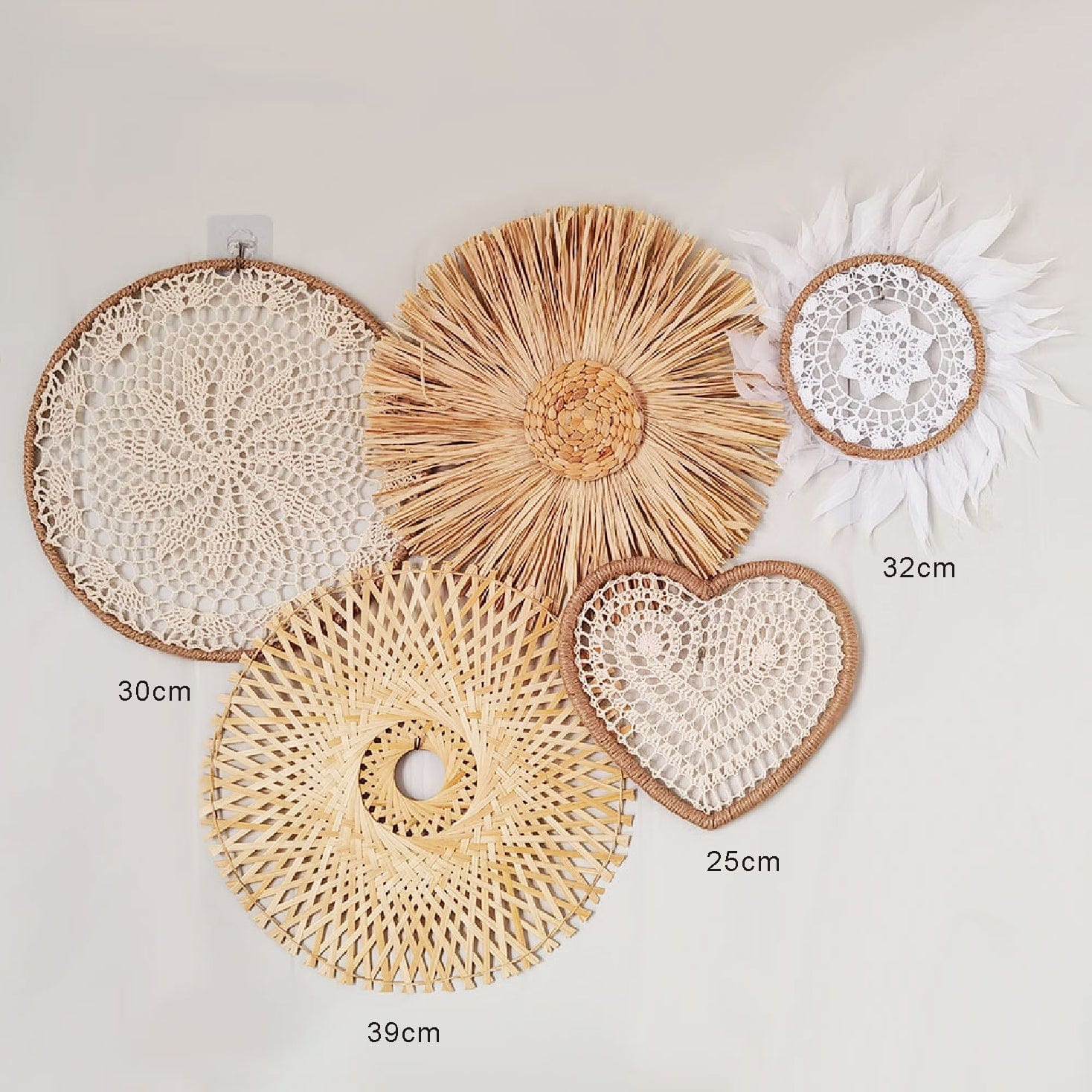 NatureNest - Bohemian Rattan Wall Decor
