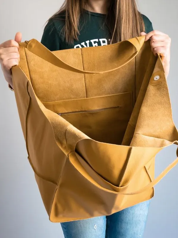 Maxine Tote - PU Leather Beach Bag