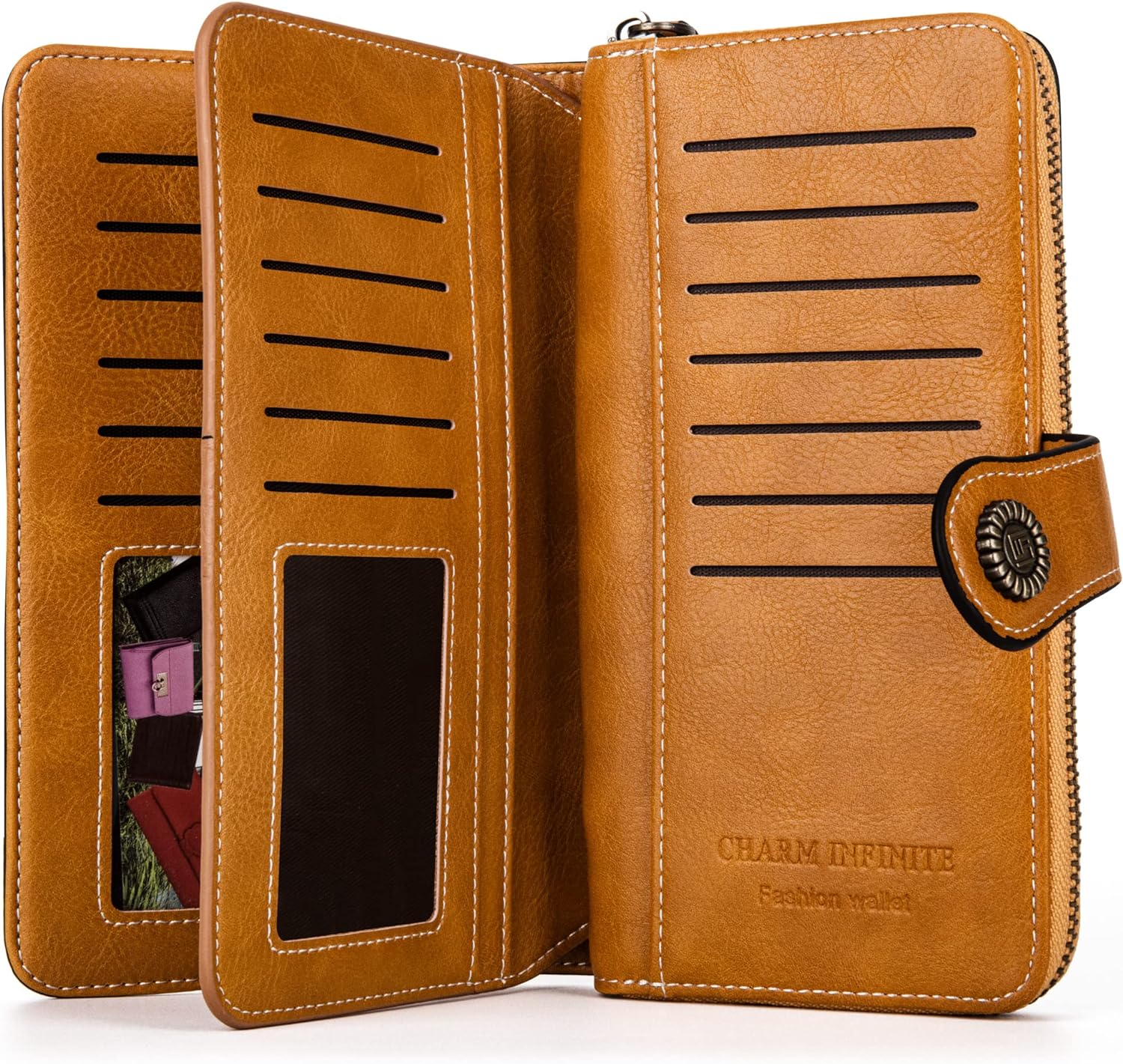 LeatherMax - RFID Leather Wallet with Wrist Strap