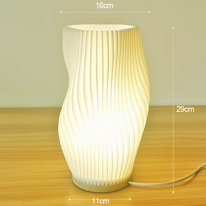 Frenchlight Table Lamp - Pleated Cream Bedside Lamp
