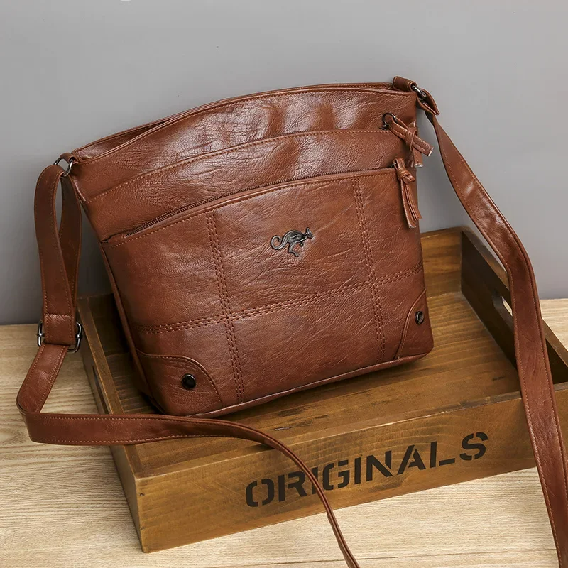 LuxuryCarry - Spacious Vegan Leather Shoulder Bag