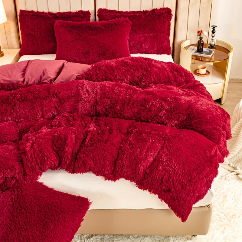 Ultra-Soft Plush Duvet Cover Set - Zipped