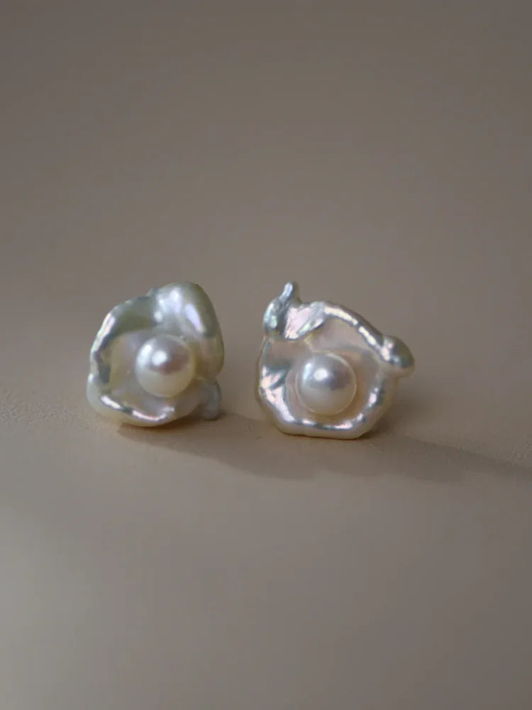 Noa - Baroque Pearl Earrings for Women