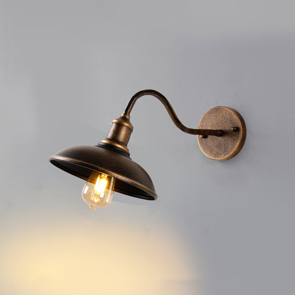 Alessio - Vintage Antique Brass Outdoor Wall Lamp (IP65)