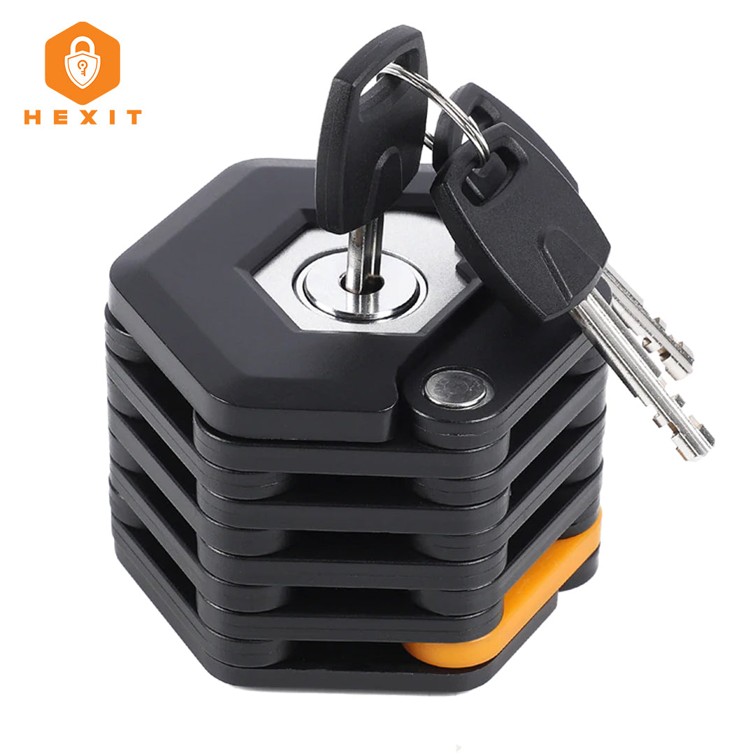 HEXIT FoldLock - Compact Lightweight Folding Bike Lock