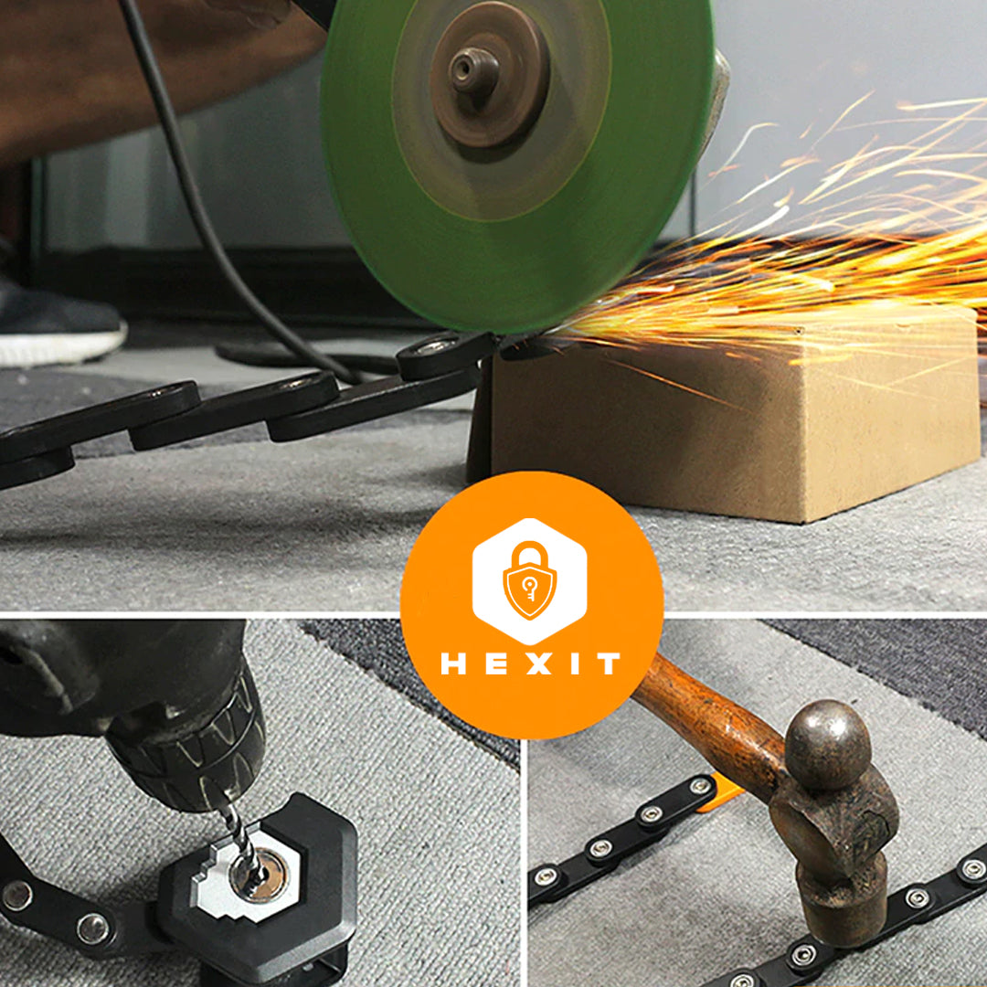 HEXIT FoldLock - Compact Lightweight Folding Bike Lock